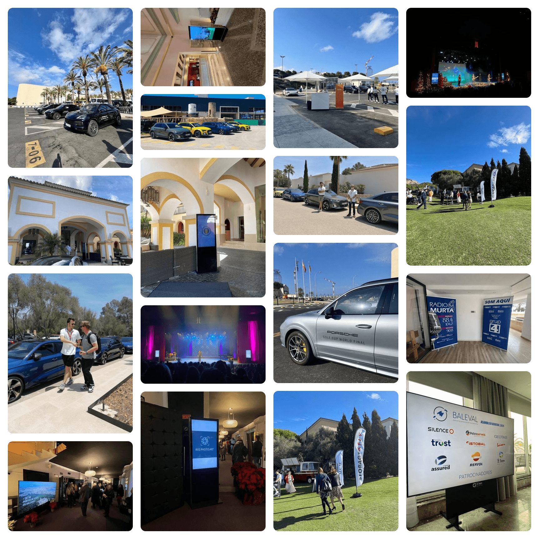 Stand publicitario en un evento gestionado por B Seen Media